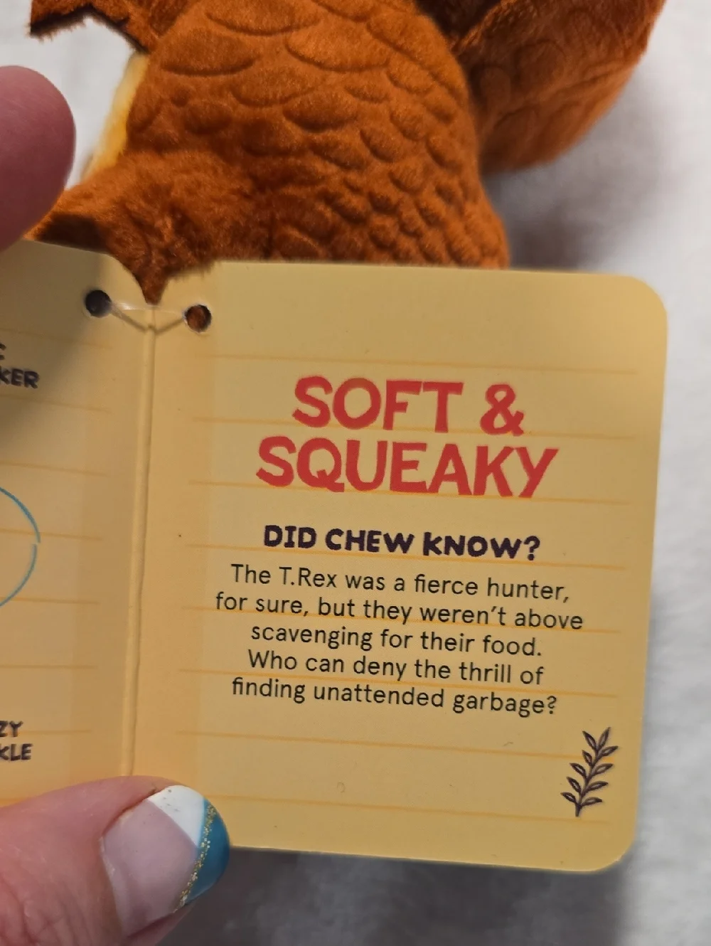 Bark soft dinosaur